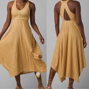 PRANA Saxon Stretch Jersey Dress in Canella Wicker